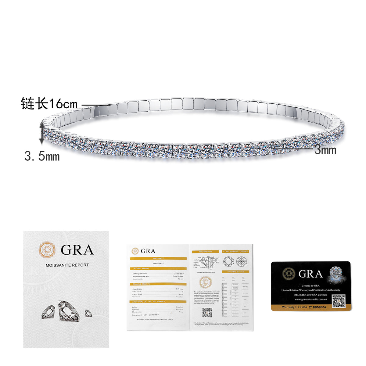 Moissanite Tennis Bracelet