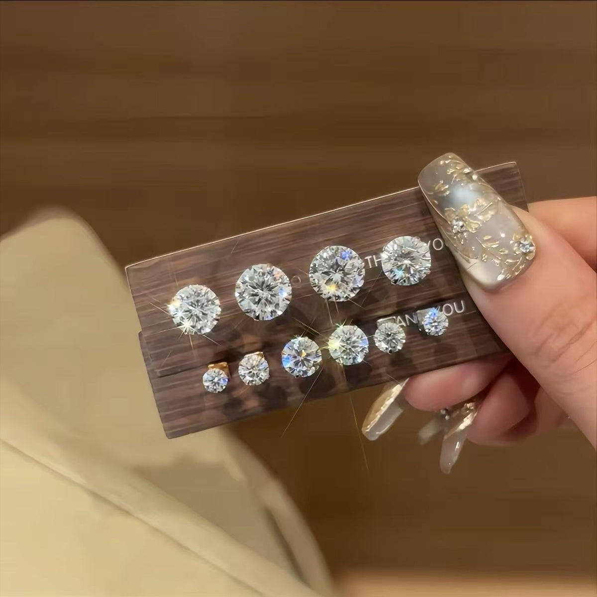 Moissanite Basquet Studs