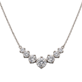 Moissanite Graduated Necklace