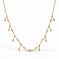 Moissanite Fringe Necklace