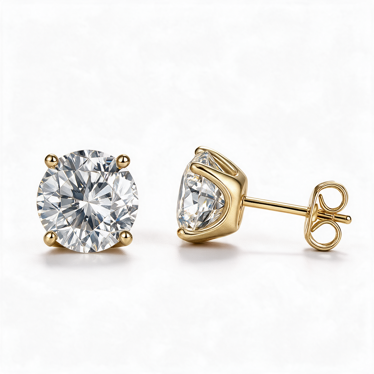Moissanite Basquet Studs