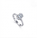 Classic Oval Moissanite Solitaire Ring